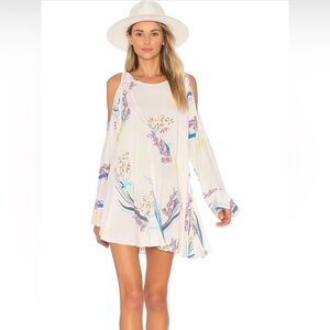Free people Floral Print Off-Shoulder Dress